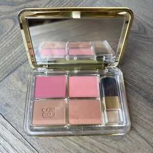 Estee Lauder Deluxe All Over Face Compact Blush Pink Bronze Goddess Bronzer